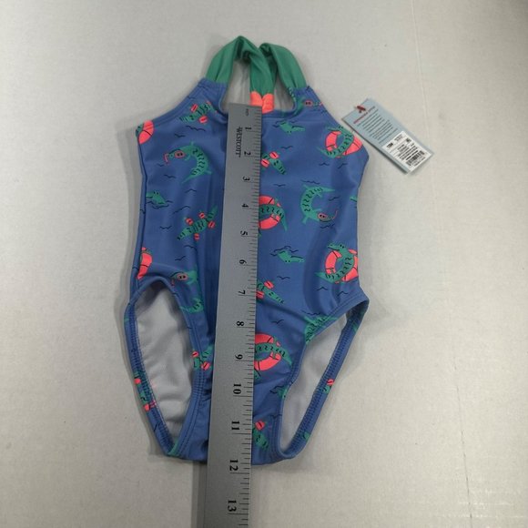 Cat And Jack Girl's Size 12 Month Swim Suit One Piece Blue New With Tags - Picture 10 of 12